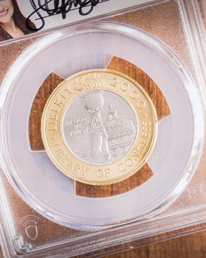 2000 "W" $10 Library of Congress | PCGS "Modern Numismatic Masterpieces" MS70 | Stephanie Sabin Autographed