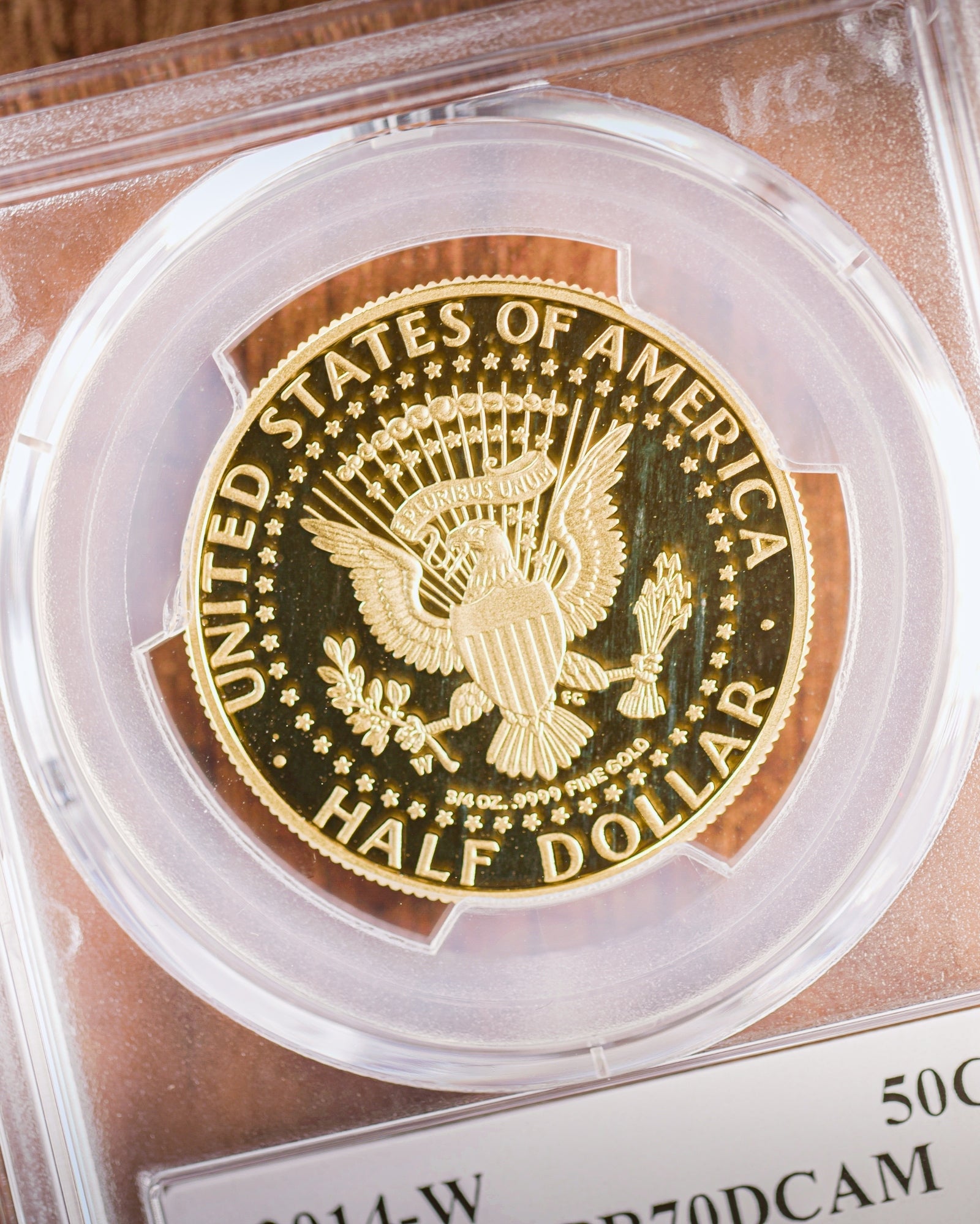 2014 $.50 JFK Gold | PCGS "Modern Numismatic Masterpieces" PR70 | Stephanie Sabin Autographed