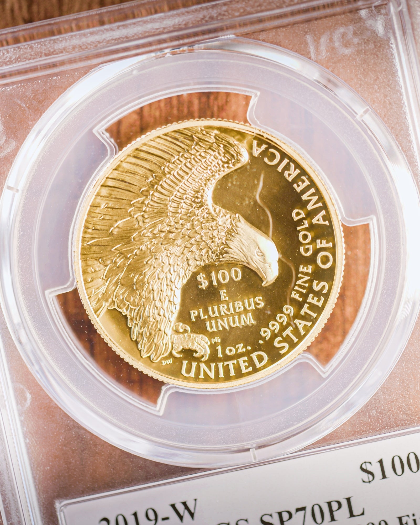 2019 $100 Gold High Relief | PCGS "Modern Numismatic Masterpieces" SP70 PL | Stephanie Sabin Autographed