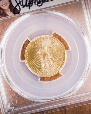 2021 W $10 Gold Eagle Type 2 Unfinished Dies | PCGS "Modern Numismatic Masterpieces" MS70 | Stephanie Sabin Autographed