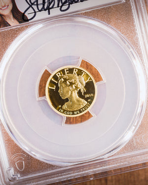 2018 $10 Proof Gold High Relief | PCGS "Modern Numismatic Masterpieces" PR70 | Stephanie Sabin Autographed