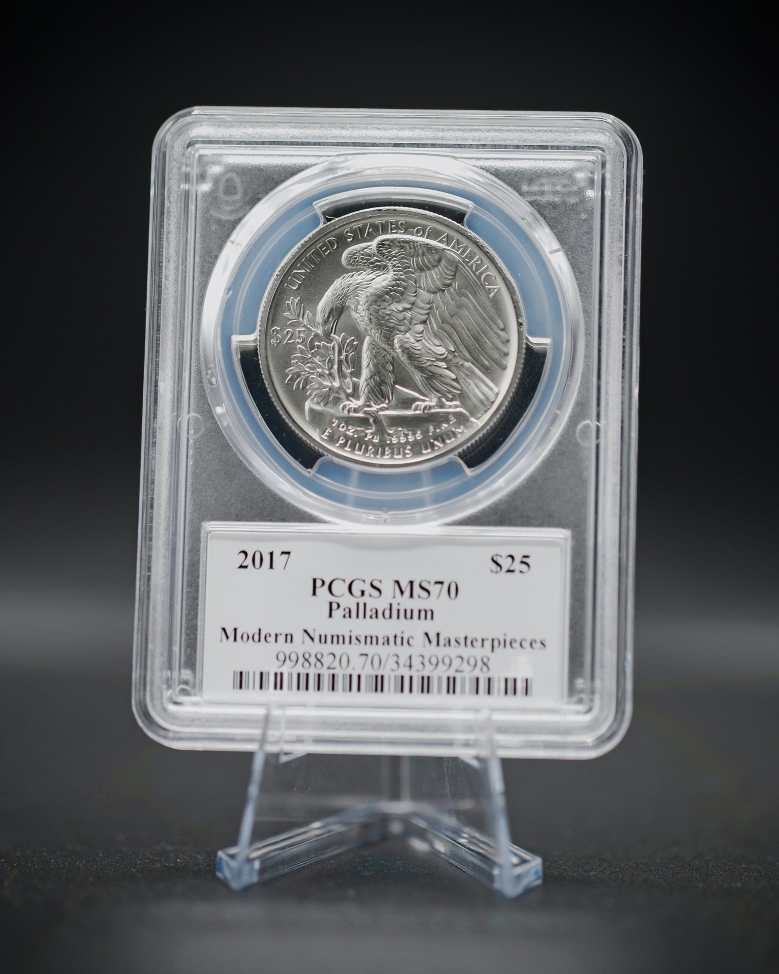 2017 $25 Palladium | PCGS "Modern Numismatic Masterpieces" MS70 | Stephanie Sabin Autographed