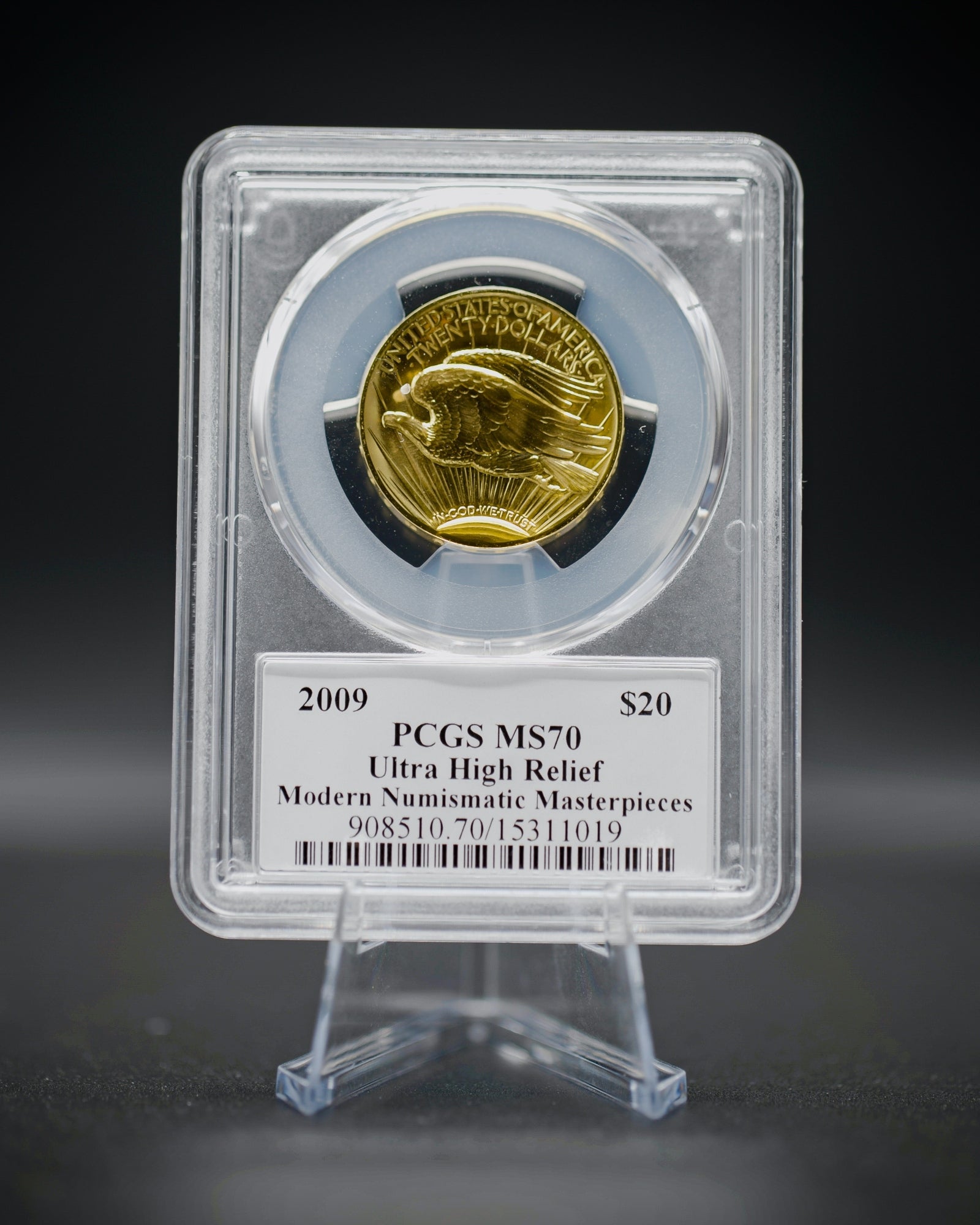 2009 $20 Gold Ultra High Relief | PCGS "Modern Numismatic Masterpieces" MS70 | Stephanie Sabin Autographed