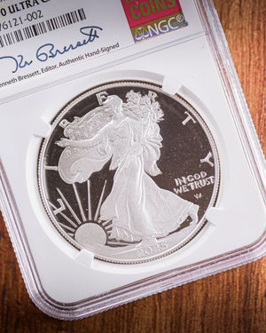 2025-S Proof American Silver Eagle | Advance Release NGC PR70 Deep Cameo | Kenneth Bressett Autographed