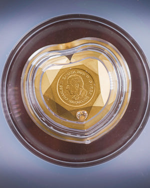 2025 Heart Diamond Pure Gold Diamond-Shaped Coin | NGC PF70 Matte | Jody Clark Autographed