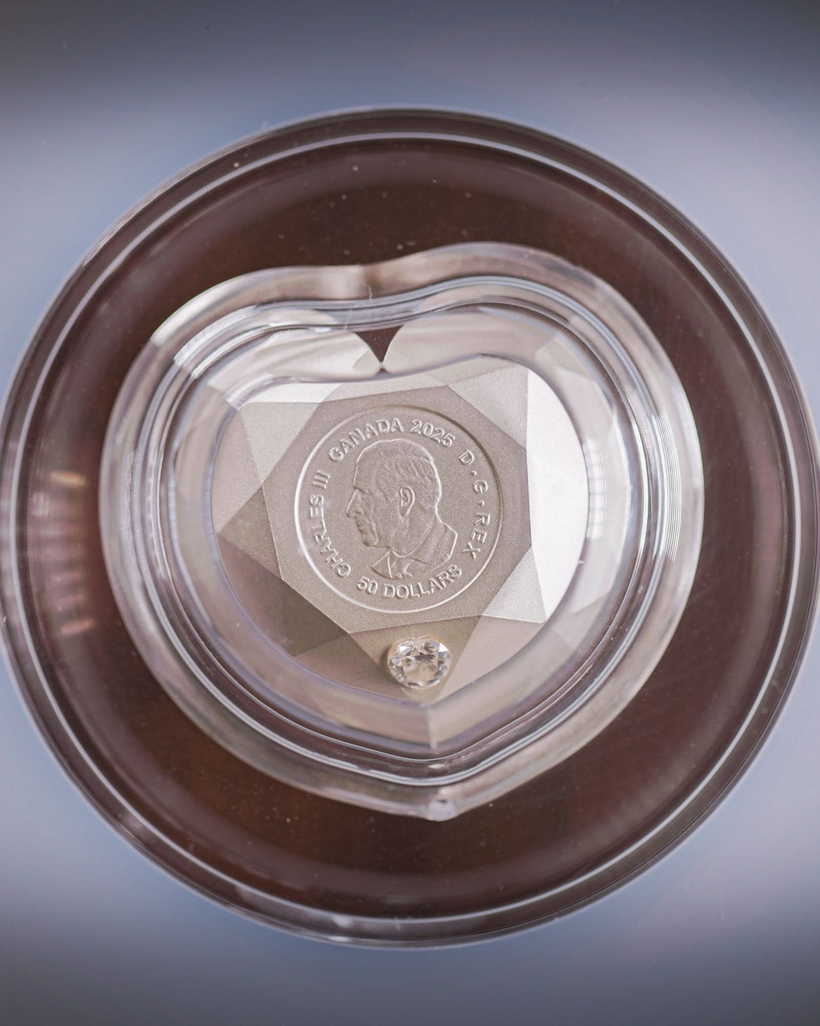 2025 Heart Diamond Fine Silver Diamond-Shaped Coin | NGC PF70 Matte | Jody Clark Autographed