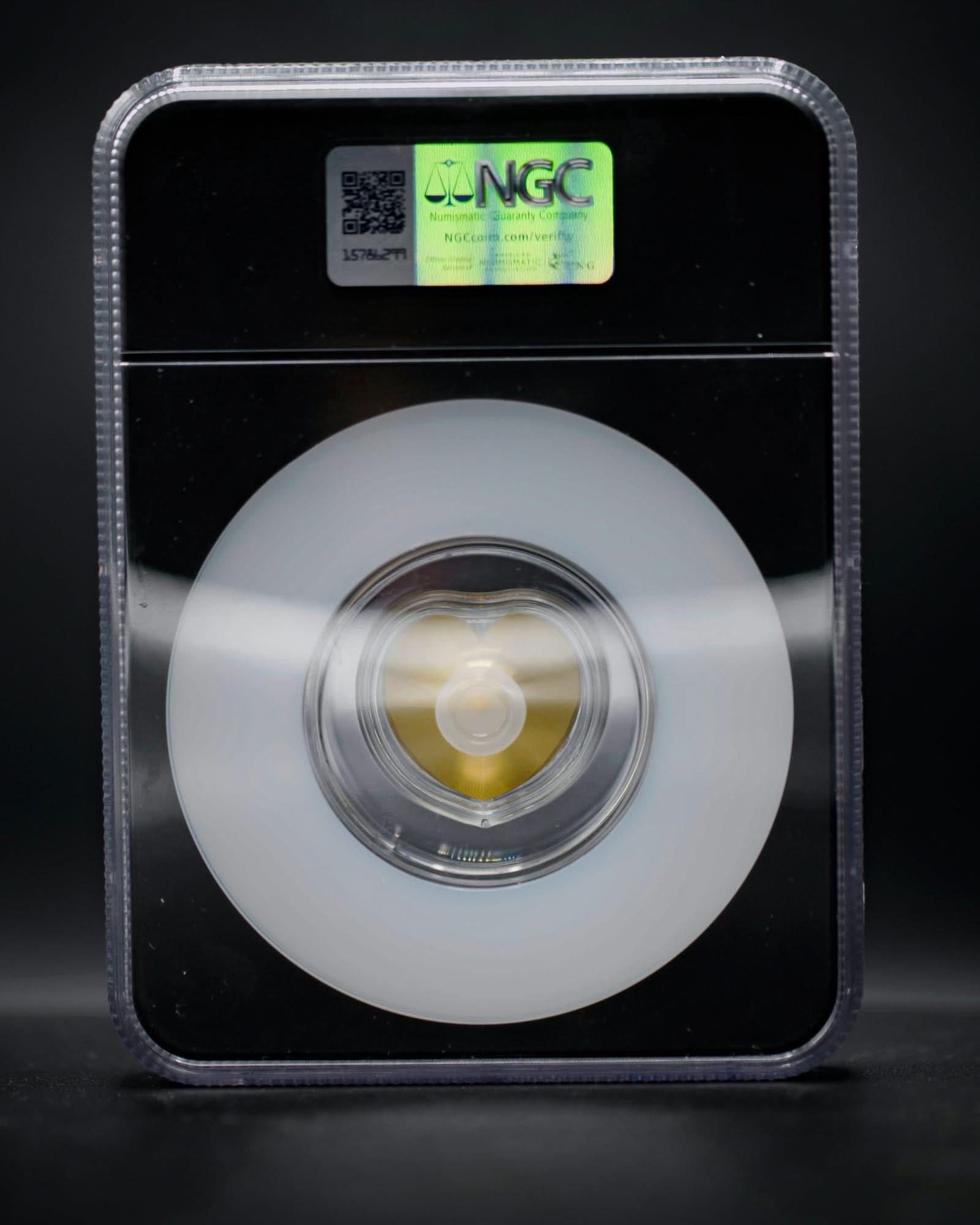 2025 Heart Diamond Pure Gold Diamond-Shaped Coin | NGC PF70 Matte | Jody Clark Autographed