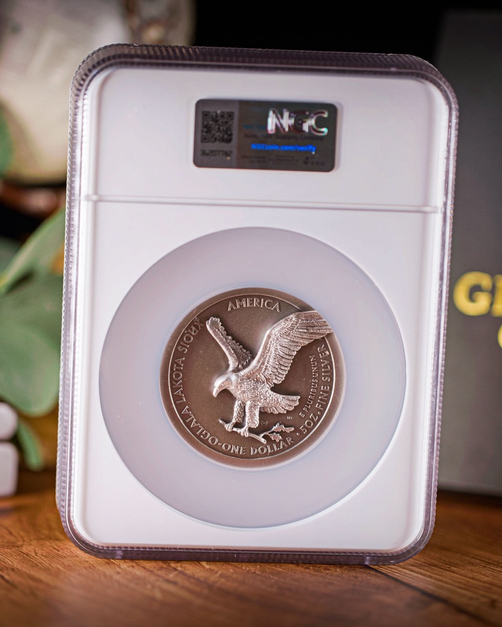2025 $1 5oz Silver Eagle Type 2 Beyond Relief Coming to Life | Antique Mint State NGC MS70 | Anna Cabral Autographed