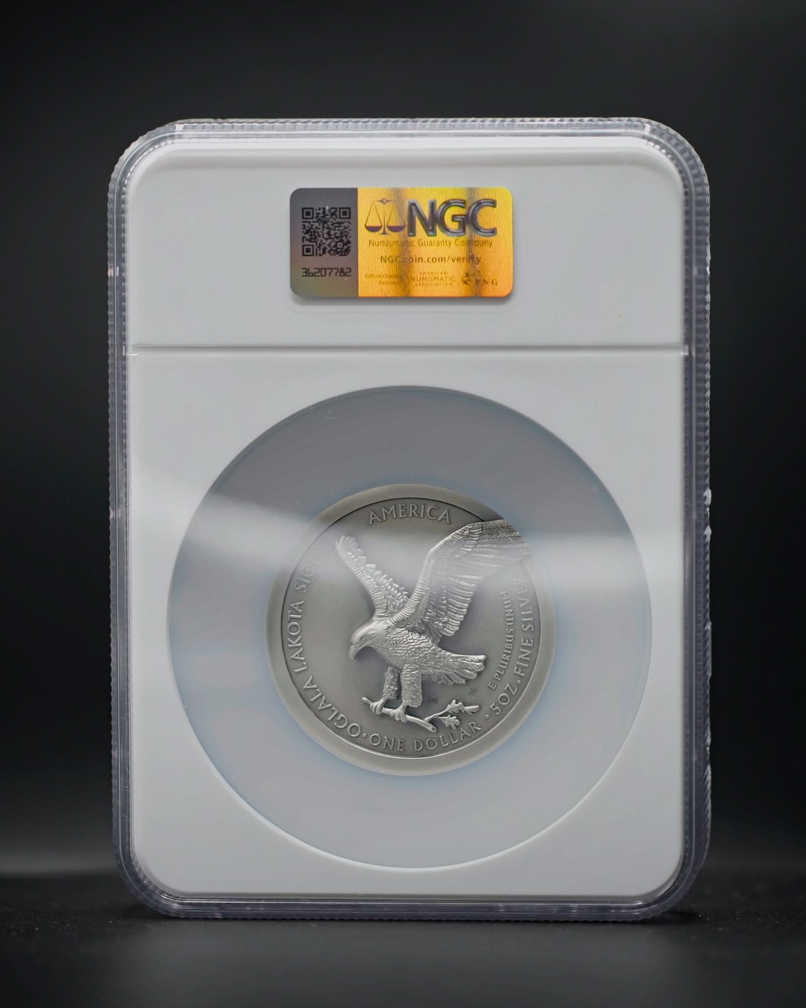 2025 $1 5oz Silver Eagle Type 2 Beyond Relief Coming to Life | Antique Mint State NGC MS70 | Anna Cabral Autographed