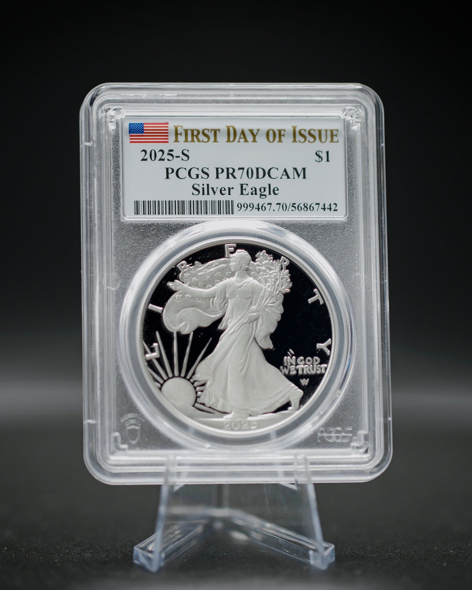 2025-S Proof Silver Eagle PCGS PR70 Deep Cameo