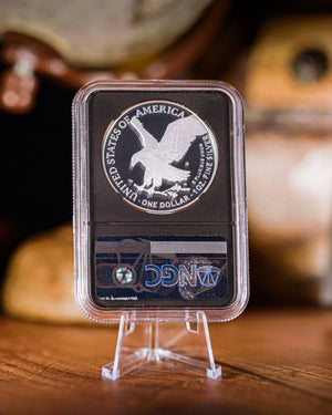 2025-W U.S. Navy 250th Anniversary Privy Proof Silver Eagle | NGC PF70 Ultra Cameo Advance Releases | Anna Cabral Autographed