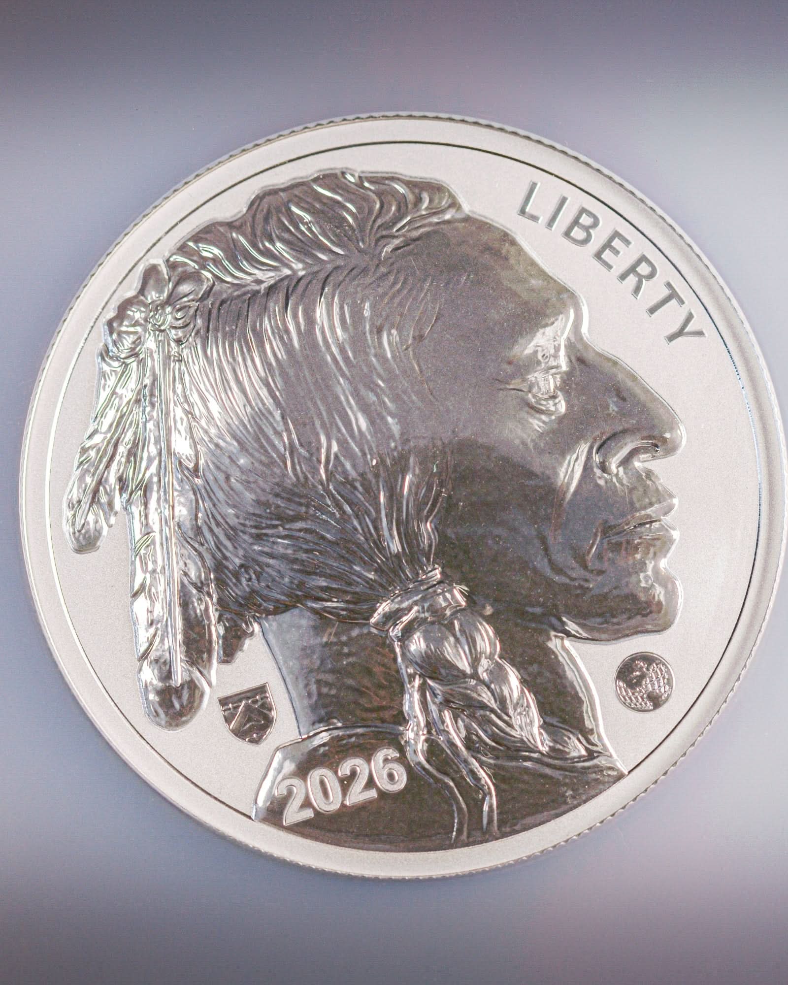 2026 $5 5oz Reverse Proof Buffalo Coin - Ultra-Rare 250th Anniversary Edition | Global Privy Reverse PF70 | Anna Cabral Autographed