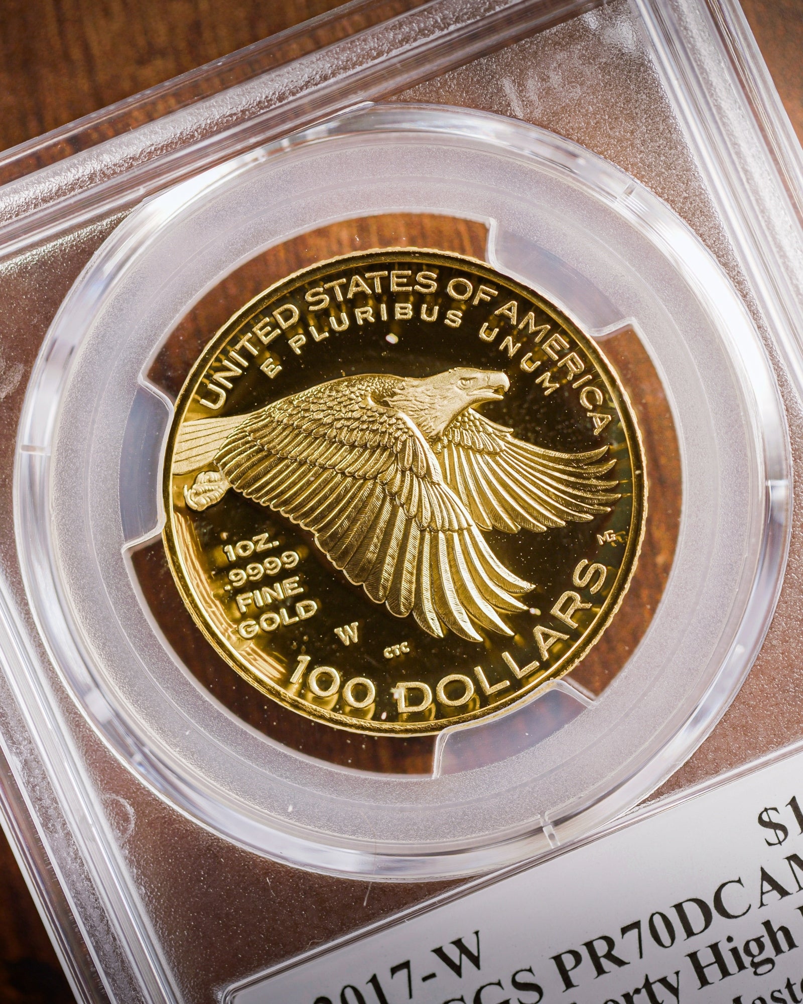 2017 $100 High Relief Liberty | PCGS "Modern Numismatic Masterpieces" PR70 | Stephanie Sabin Autographed