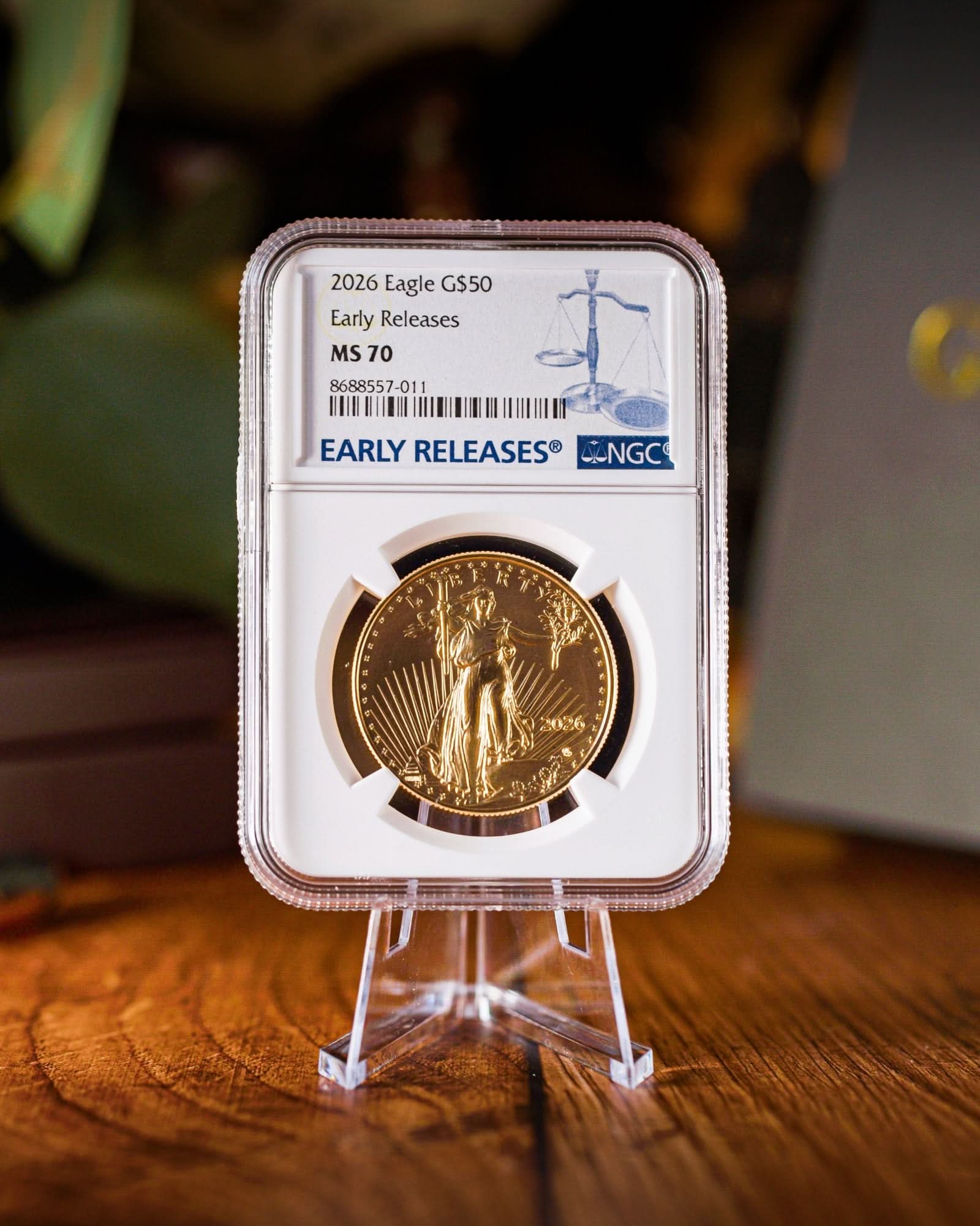 2026 1 oz Gold Eagle | Early Releases NGC MS70