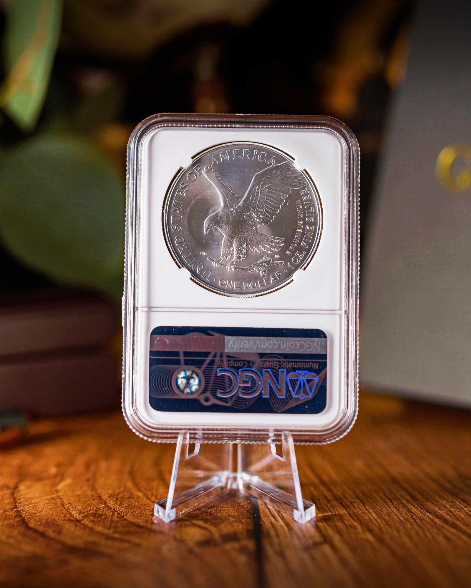 2026 $1 American Silver Eagle | MS70 First Day of Issue | Kenneth Bressett Autographed