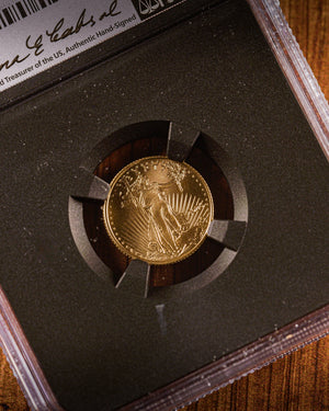 2026 $5 American Gold Eagle | MS70 First Day of Issue | Anna Escobedo Cabral Autographed