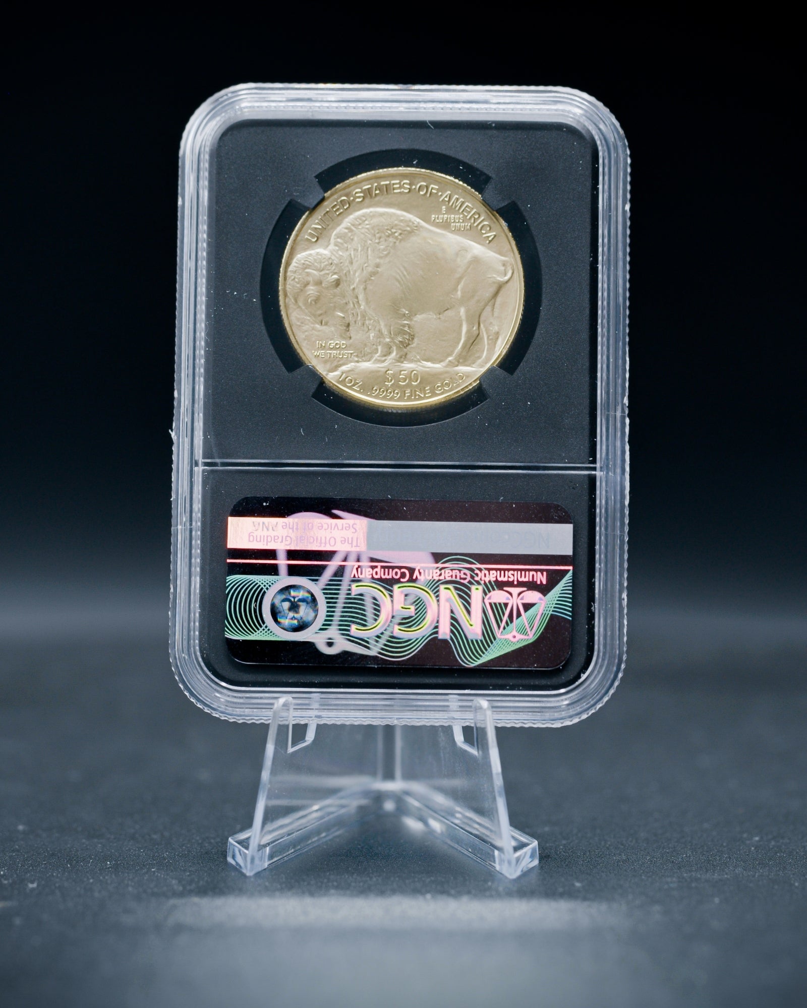 2026 $50 American Gold Buffalo | MS70 First Day of Issue | Anna Escobedo Cabral Autographed | Modern Numismatic Masterpieces Label