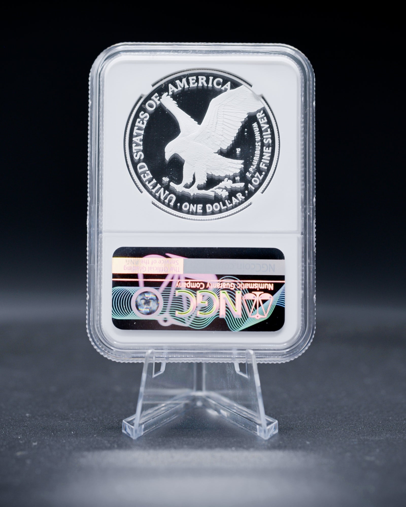 2025-P American Silver Eagle Proof | PF70 Ultra Cameo First Day of Issue | Marine Corps Label