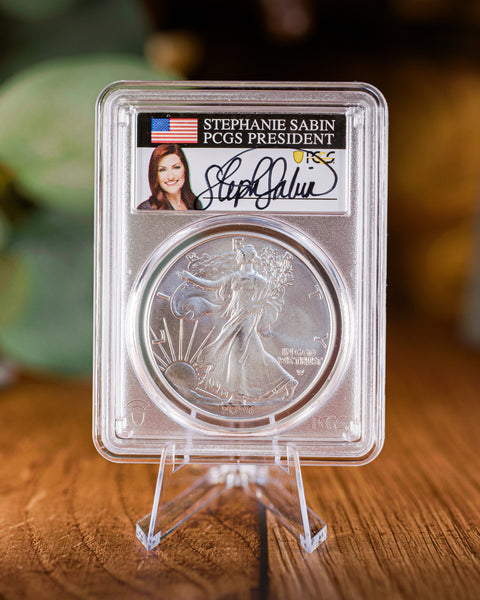 2026 $1 American Silver Eagle | MS70 First Day of Issue | Stephanie Sa