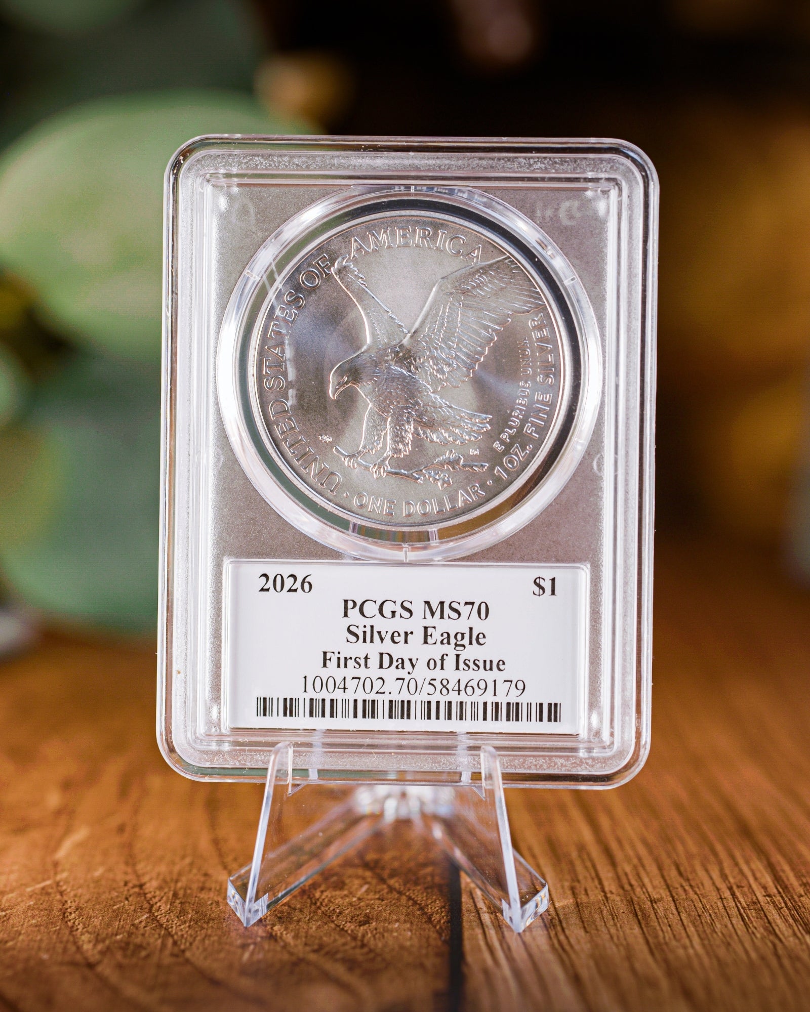 2026 $1 American Silver Eagle | MS70 First Day of Issue | Stephanie Sabin Autographed