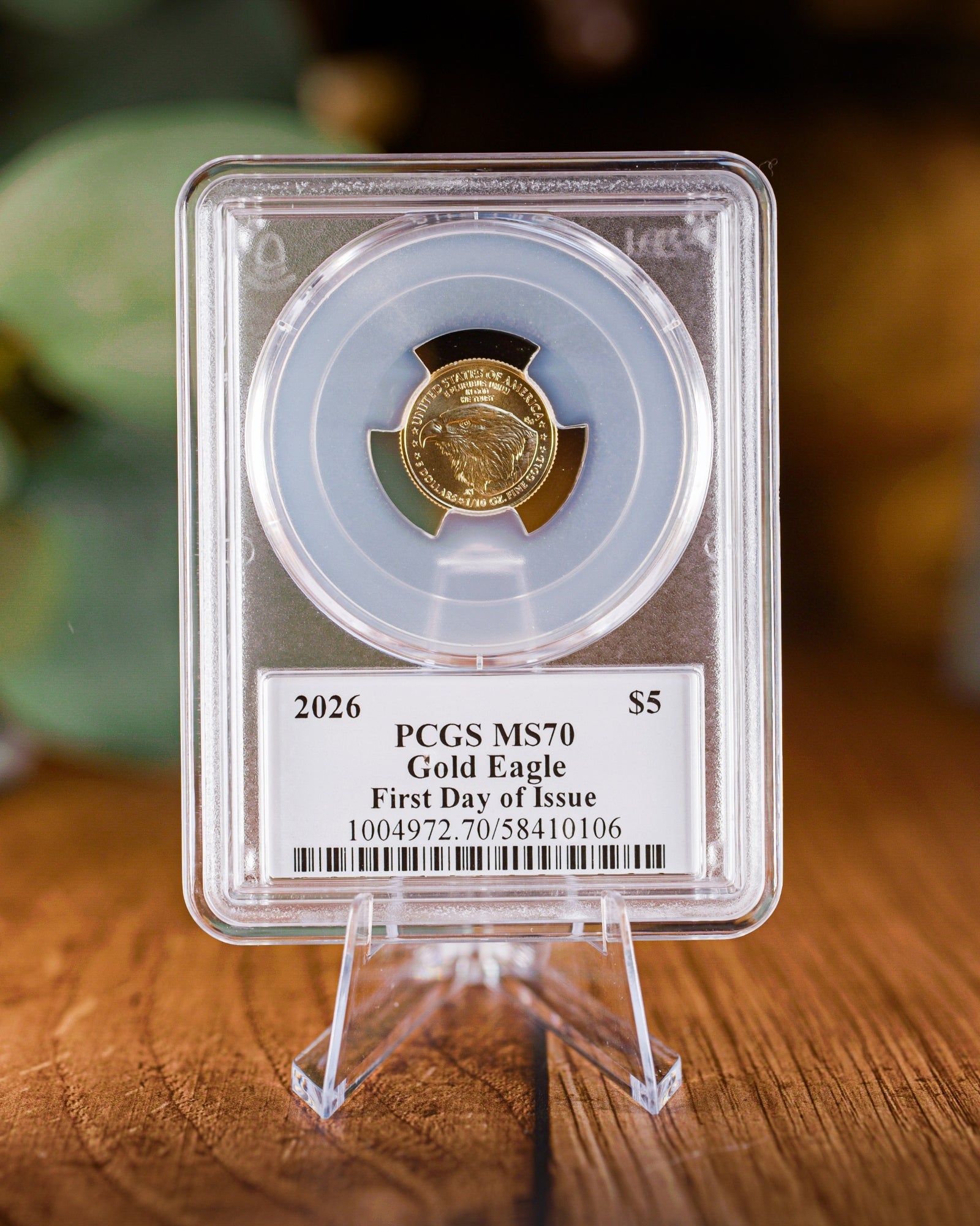 2026 $5 American Gold Eagle | MS70 First Day of Issue | Stephanie Sabin Autographed