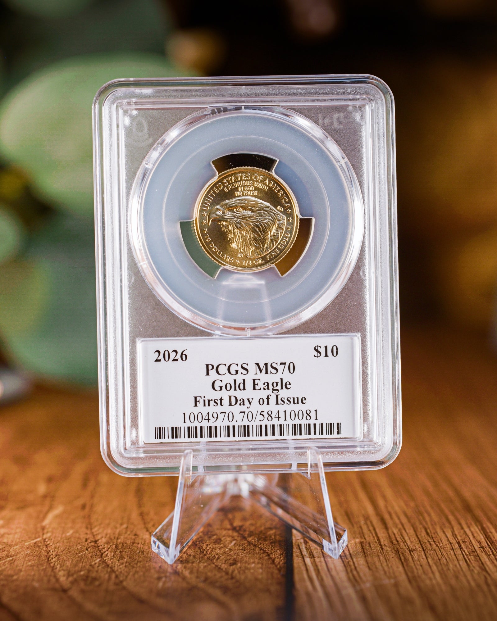 2026 $10 American Gold Eagle | MS70 First Day of Issue | Stephanie Sabin Autographed