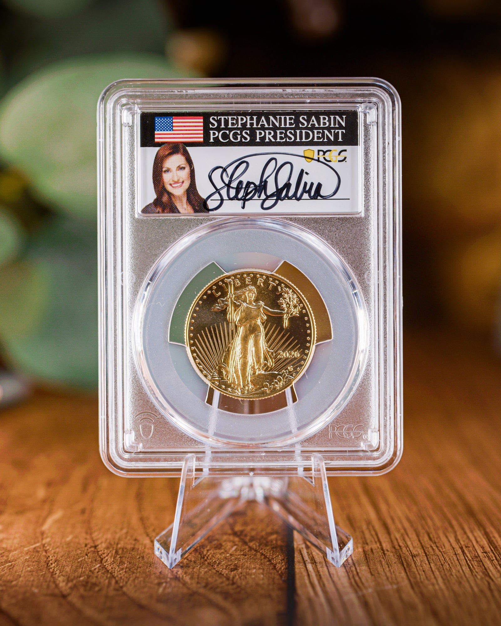 2026 1/2 oz American Gold Eagle | MS70 First Day of Issue | Stephanie Sabin Autographed