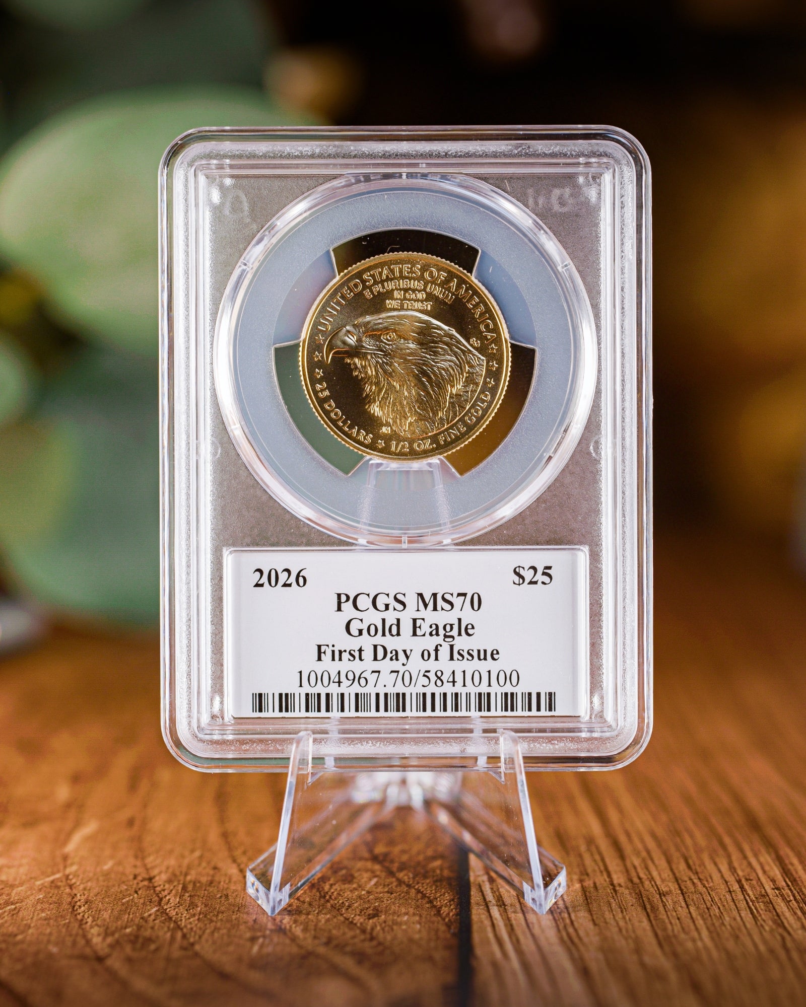 2026 1/2 oz American Gold Eagle | MS70 First Day of Issue | Stephanie Sabin Autographed