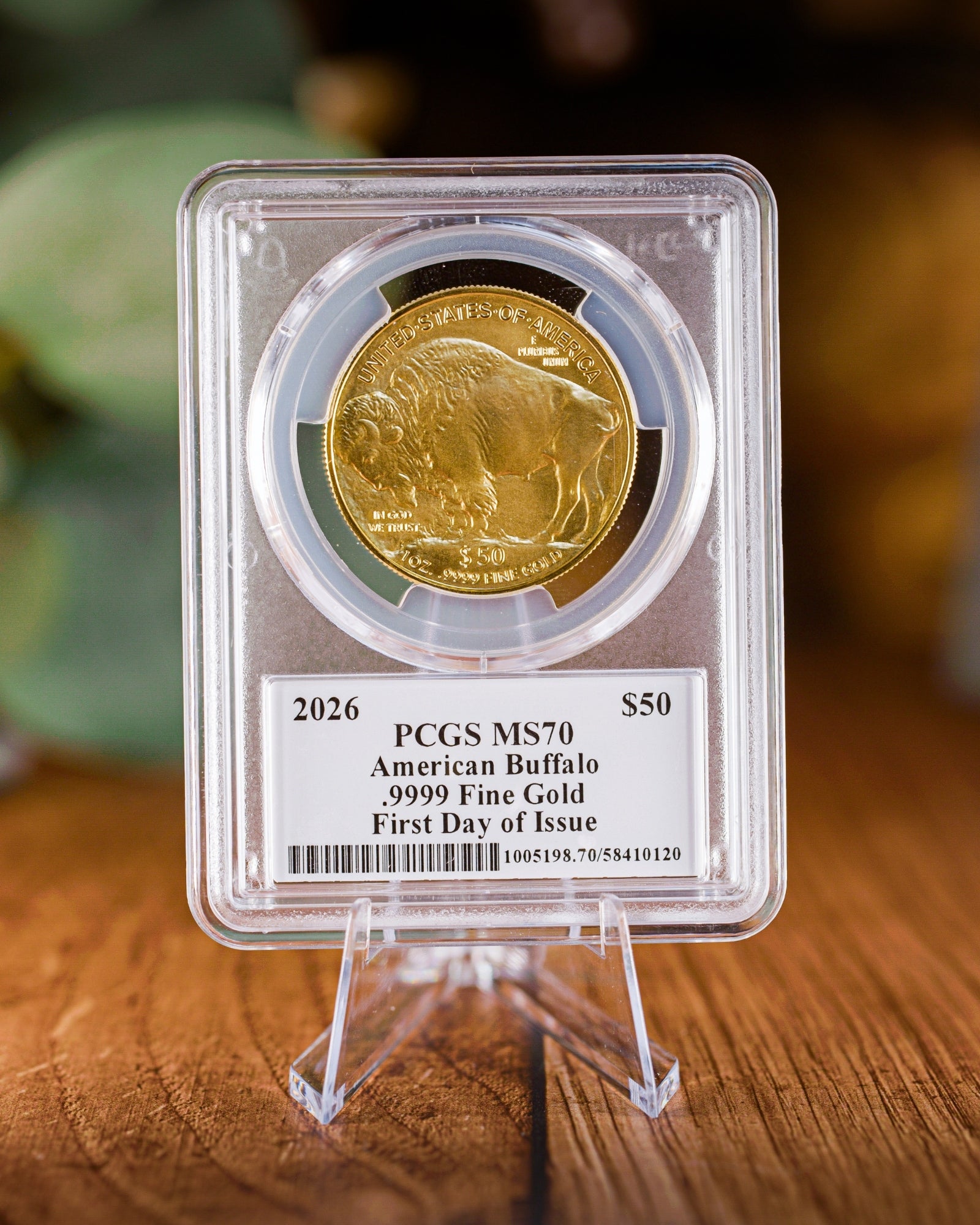2026 1 oz American Gold Buffalo | MS70 First Day of Issue | Stephanie Sabin Autographed