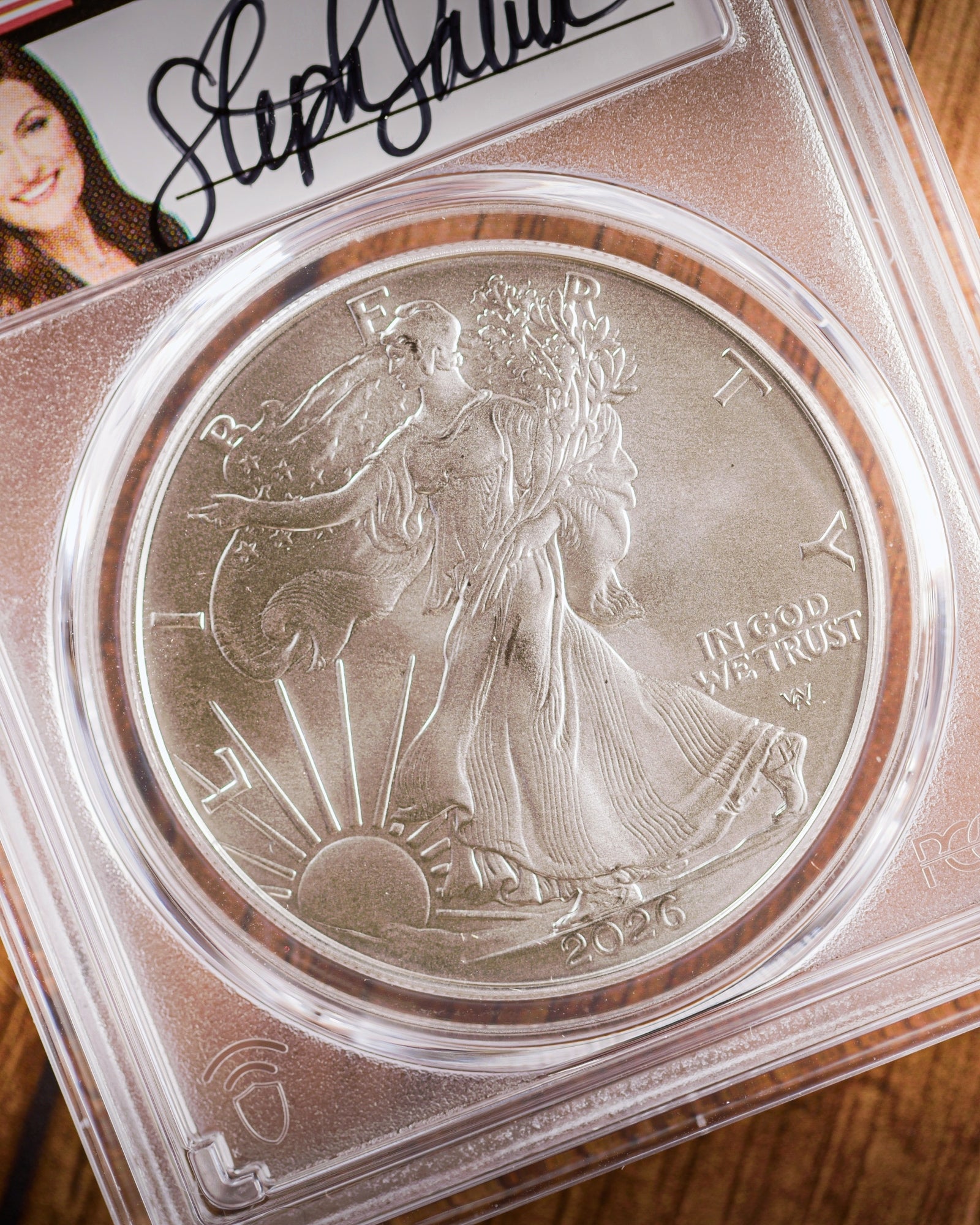 2026 $1 American Silver Eagle | MS70 First Day of Issue | Stephanie Sabin Autographed