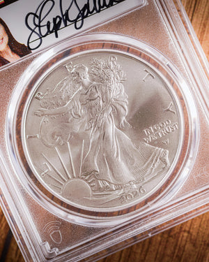 2026 $1 American Silver Eagle | MS70 First Day of Issue | "Modern Numismatic Masterpieces" Stephanie Sabin Autographed