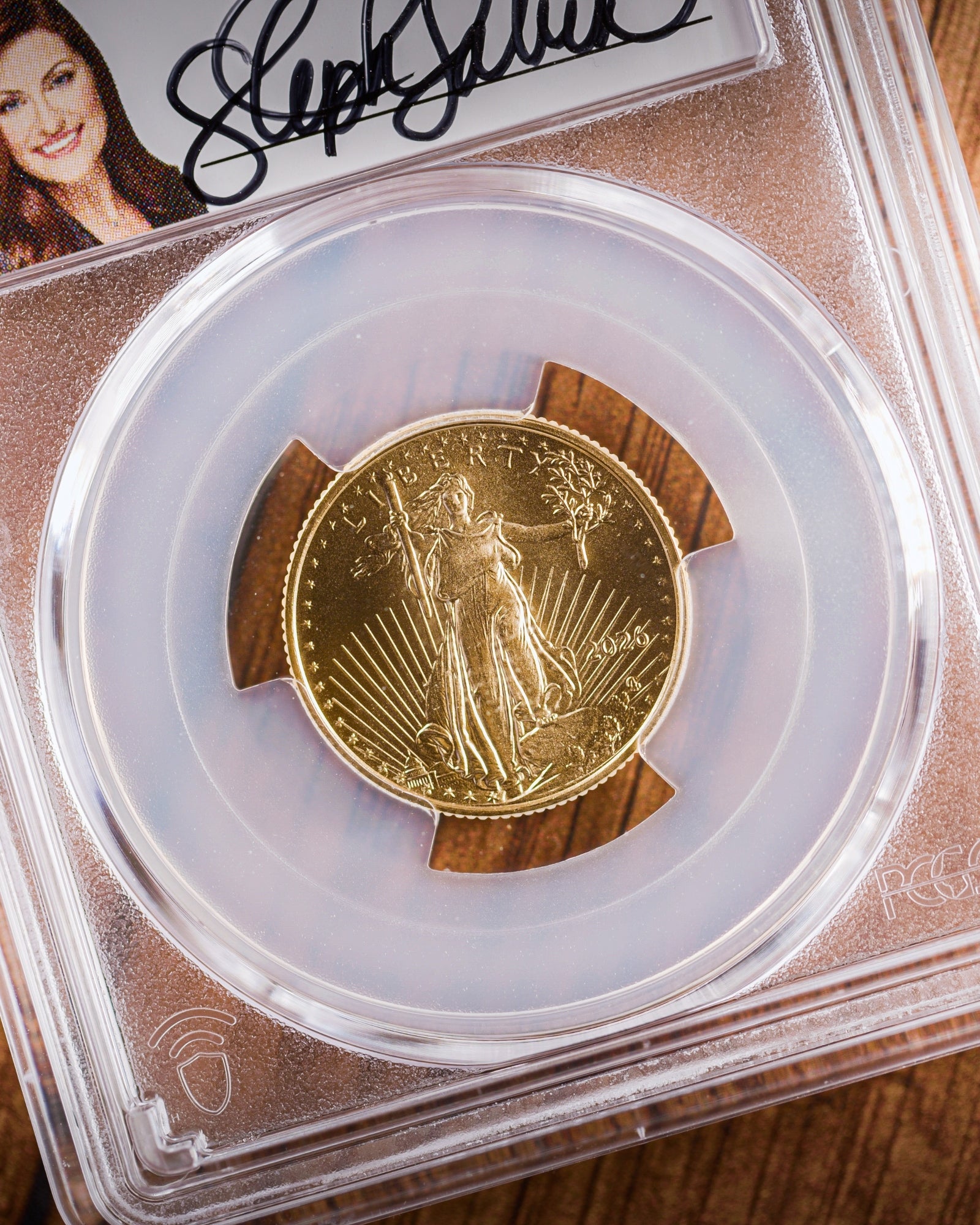 2026 $10 American Gold Eagle | MS70 First Day of Issue | Stephanie Sabin Autographed | Modern Numismatic Masterpieces Label
