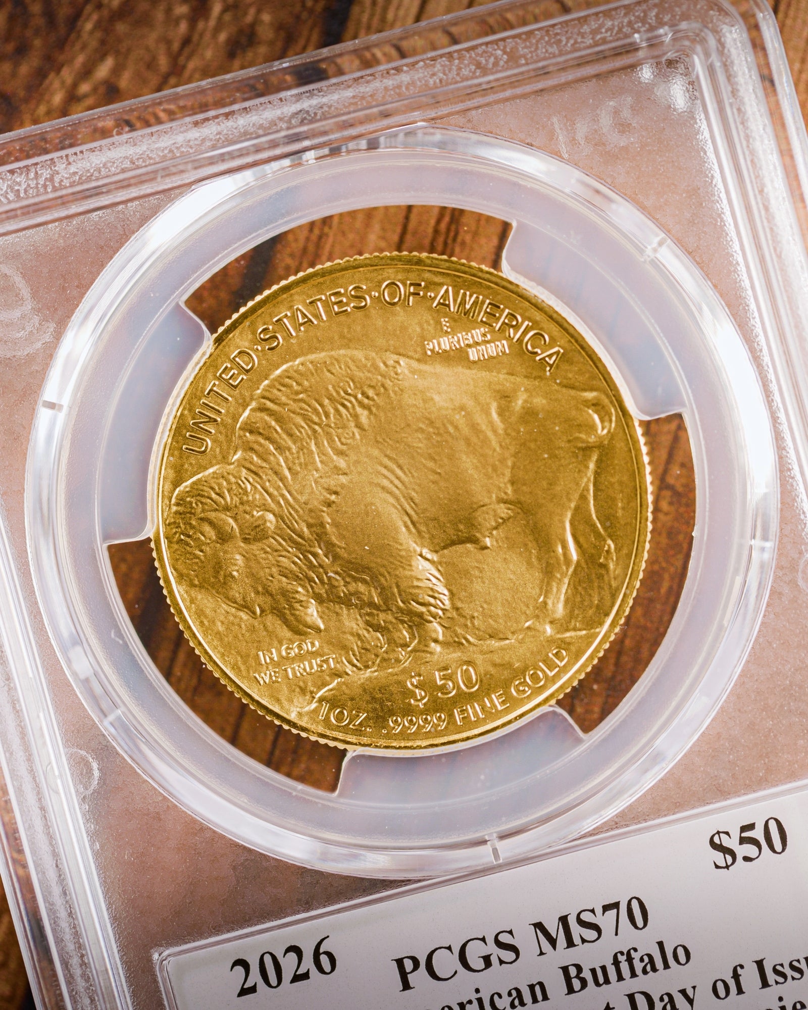 2026 $50 American Gold Buffalo | MS70 First Day of Issue | Stephanie Sabin Autographed | Modern Numismatic Masterpieces Label
