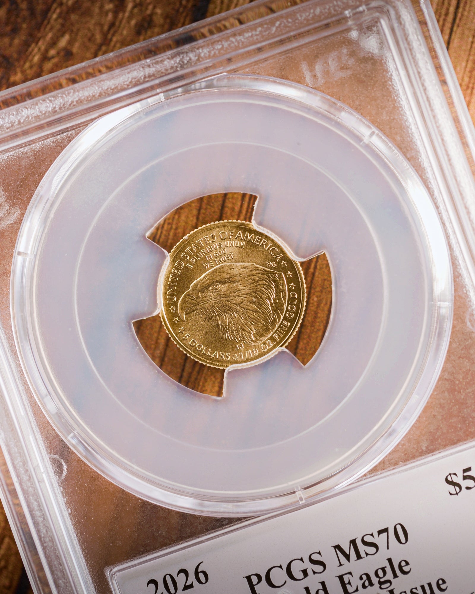 2026 $5 American Gold Eagle | MS70 First Day of Issue | Stephanie Sabin Autographed