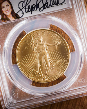 2026 $50 American Gold Eagle | MS70 First Day of Issue | Stephanie Sabin Autographed