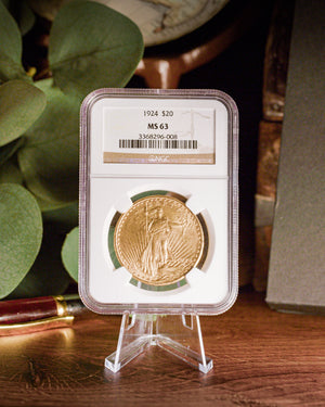 1924 $20 Saint-Gaudens Double Eagle | NGC MS63