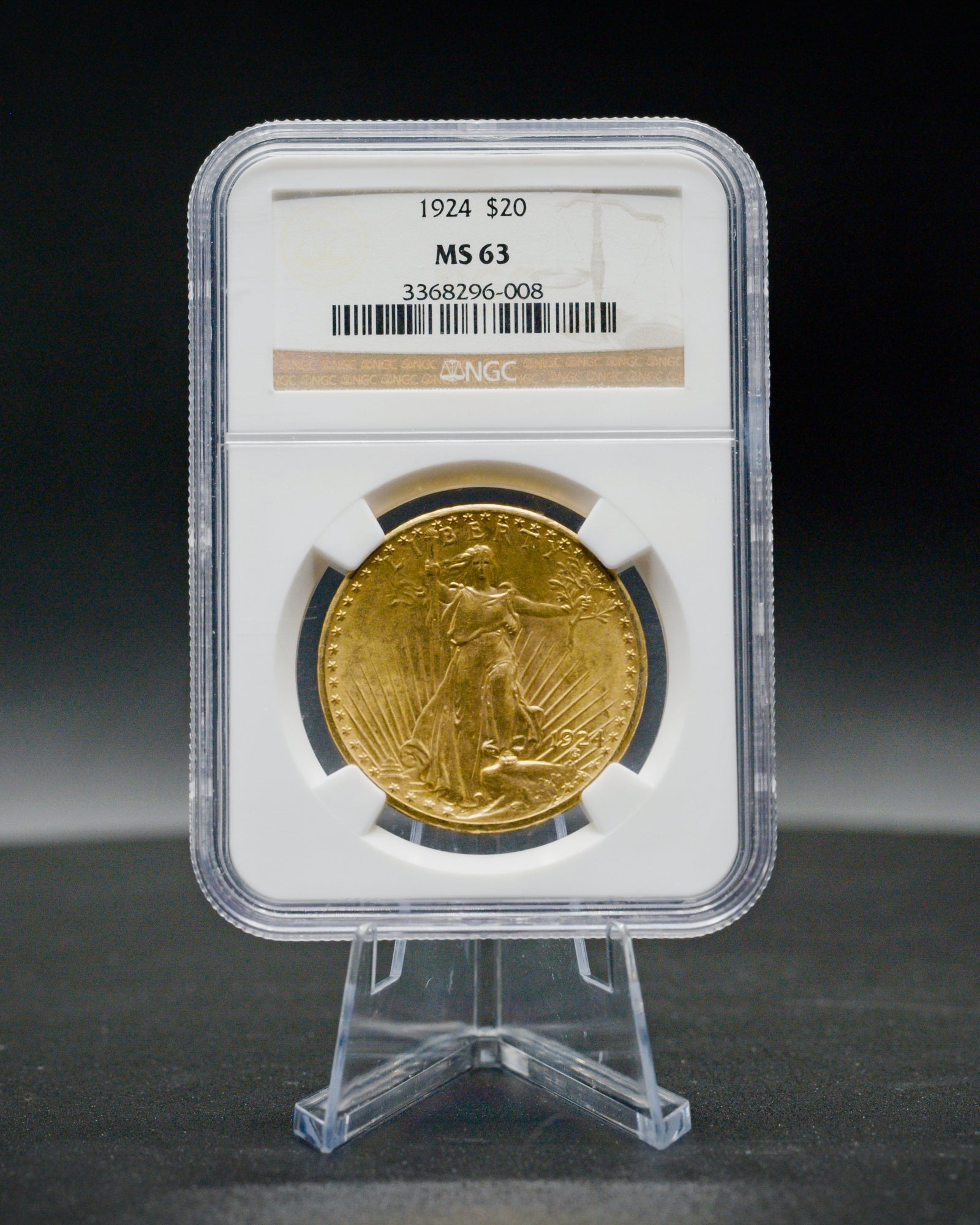 1924 $20 Saint-Gaudens Double Eagle | NGC MS63