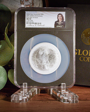 2026 USA 250th Anniversary 5 oz Silver Eagle | NGC First Day of Issue | Anna Escobedo Cabral Autographed | Global Coin Series MS70