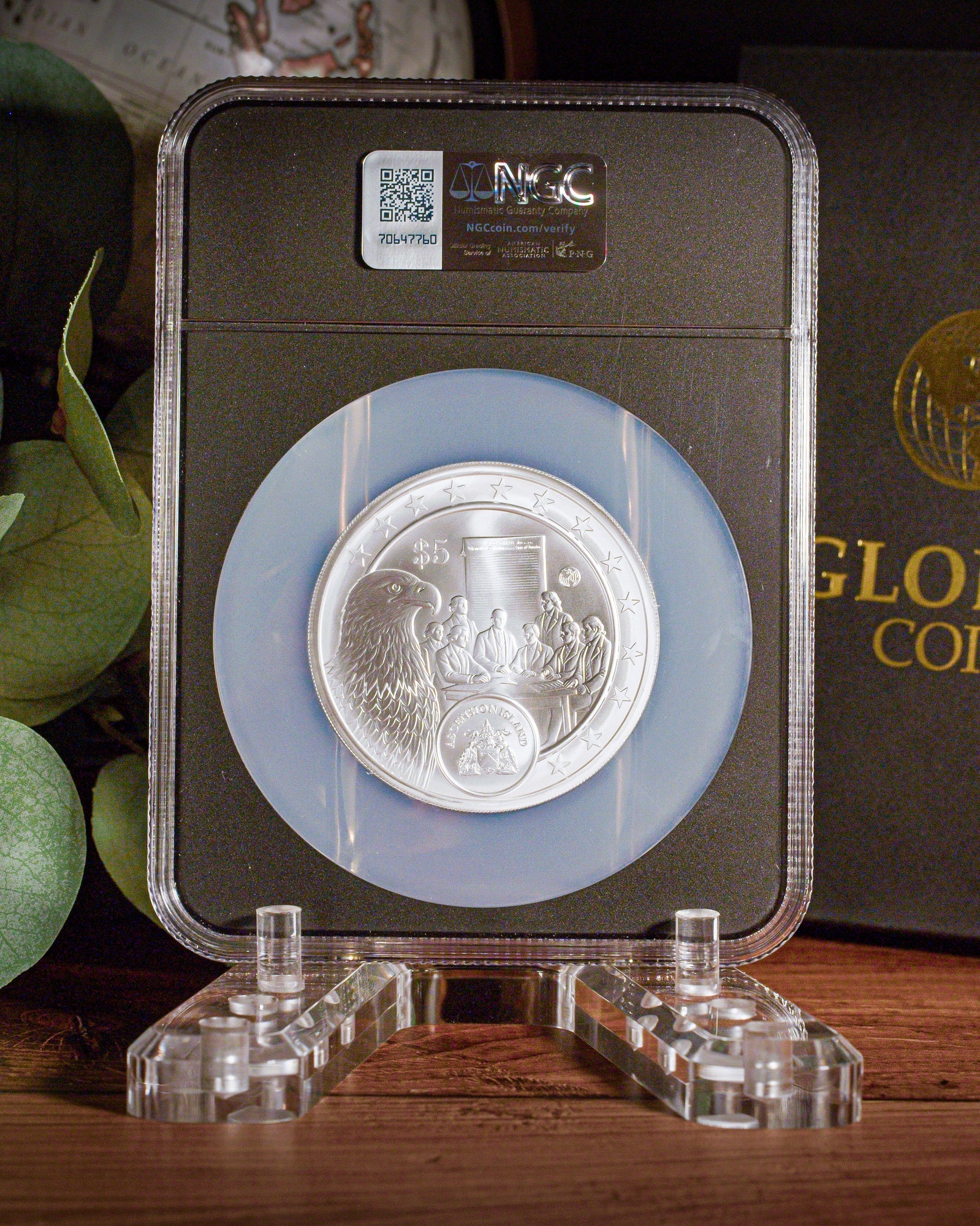 2026 USA 250th Anniversary 5 oz Silver Eagle | NGC First Day of Issue | Anna Escobedo Cabral Autographed | Global Coin Series MS70