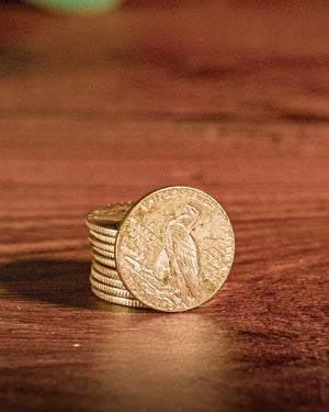 1/10 oz Gold Indian Head Quarter Eagle | Incused Design | Raw | Random Date