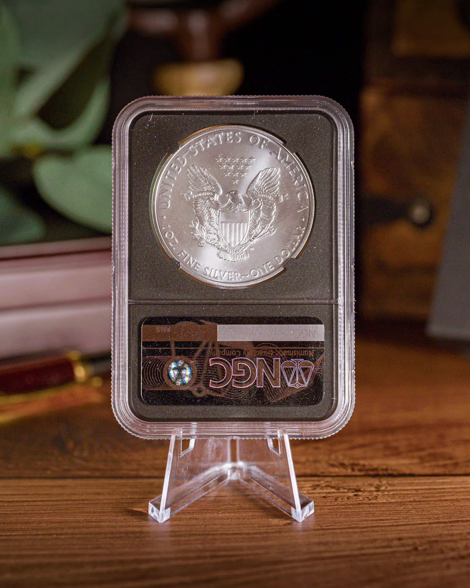 2021-P Silver Eagle | Type 1 Emergency Issue | NGC Modern Numismatic Masterpieces | Anna Escobedo Cabral Autographed MS70