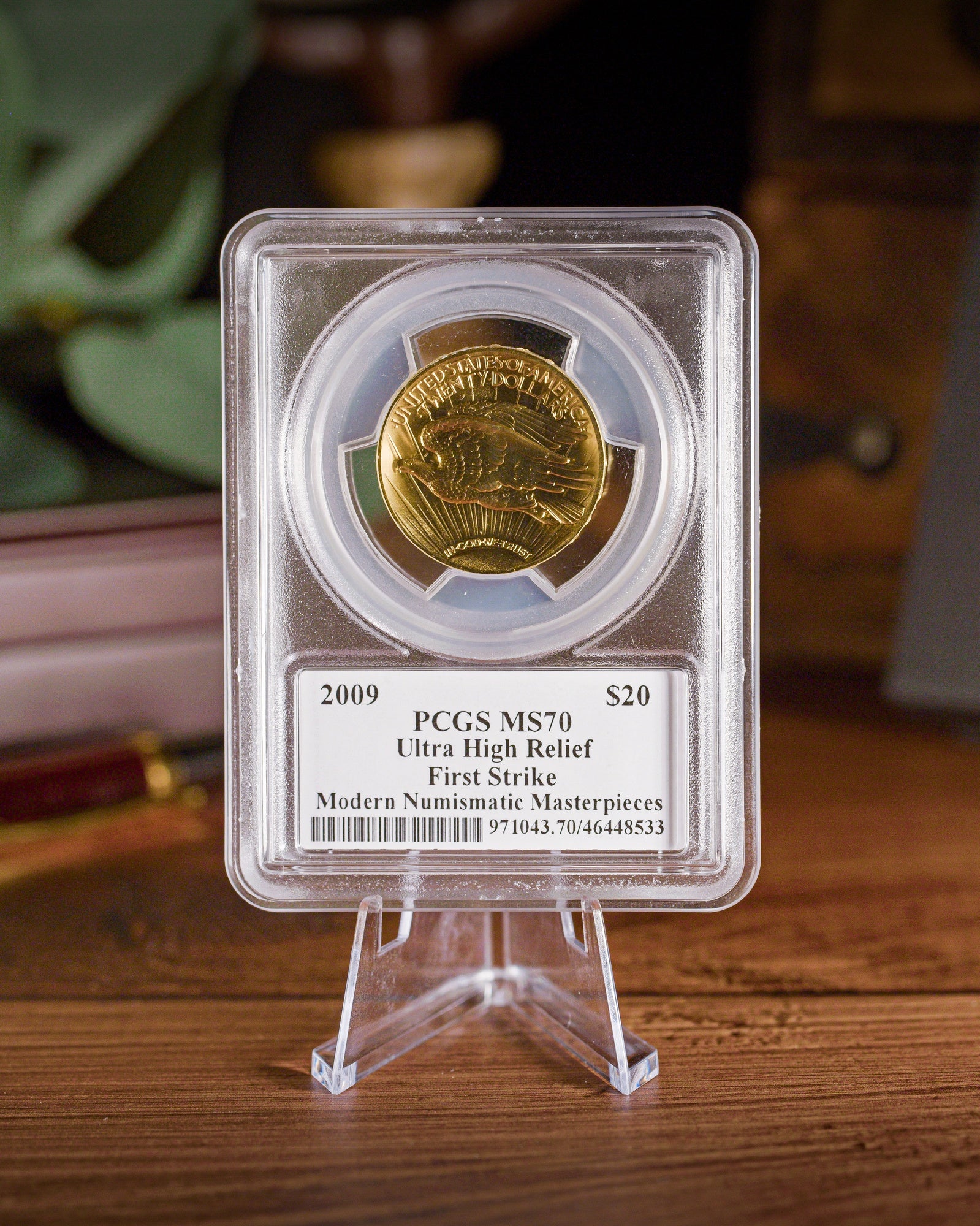 2009 Gold Ultra High Relief | PCGS First Strike | Modern Numismatic Masterpieces | Stephanie Sabin Autographed MS70
