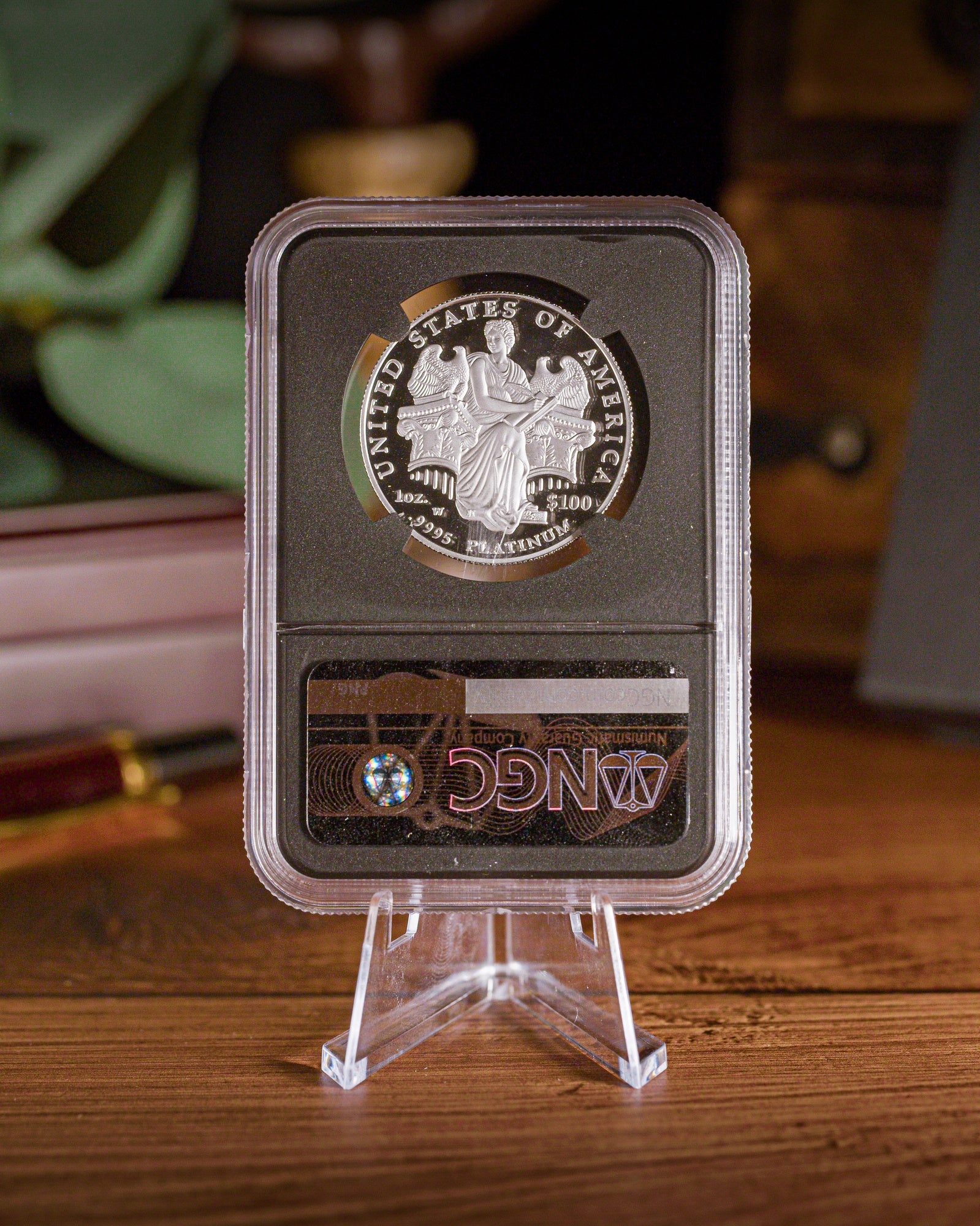 2006 Platinum American Eagle | NGC Modern Numismatic Masterpieces | Anna Escobedo Cabral Autographed PF70