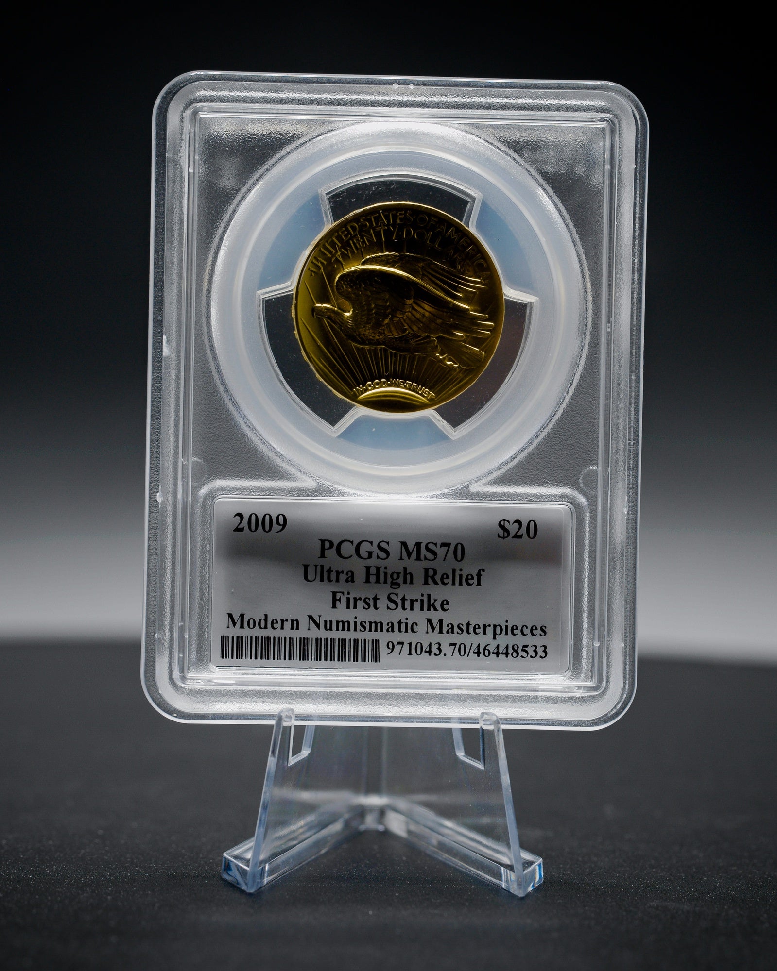 2009 Gold Ultra High Relief | PCGS First Strike | Modern Numismatic Masterpieces | Stephanie Sabin Autographed MS70