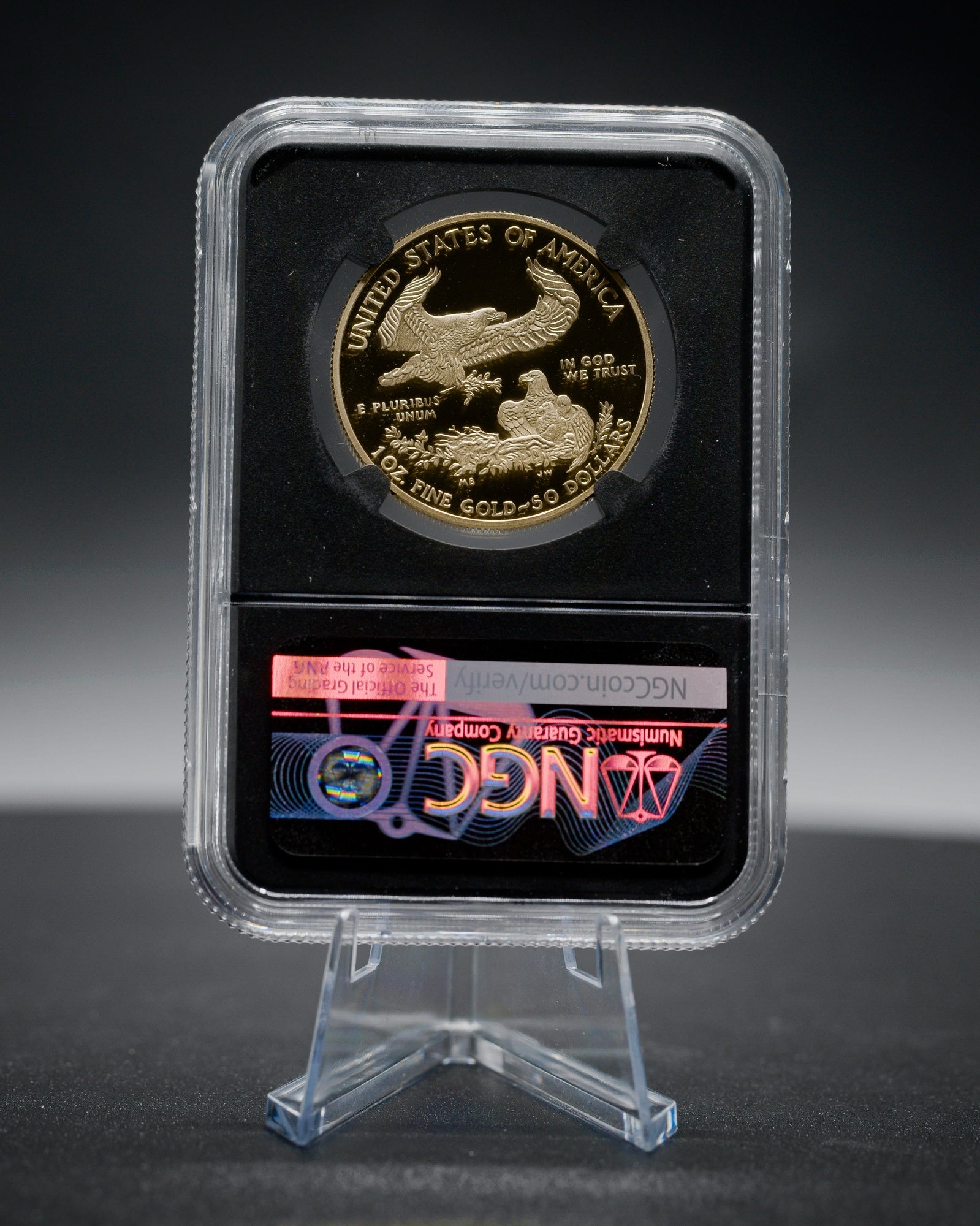 2020-W Gold American Eagle | V75 Privy Mark | NGC Modern Numismatic Masterpieces | Anna Escobedo Cabral Autographed PR70