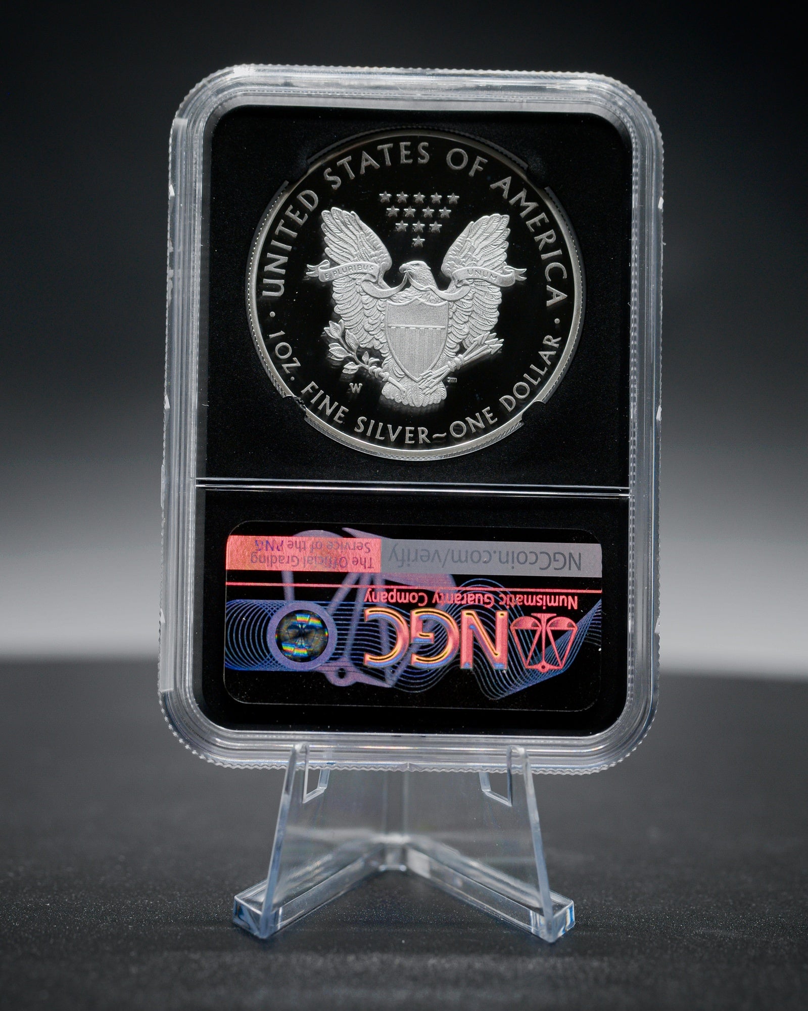2020-W Silver American Eagle | V75 Privy Mark | NGC Modern Numismatic Masterpieces | Anna Escobedo Cabral Autographed PR70