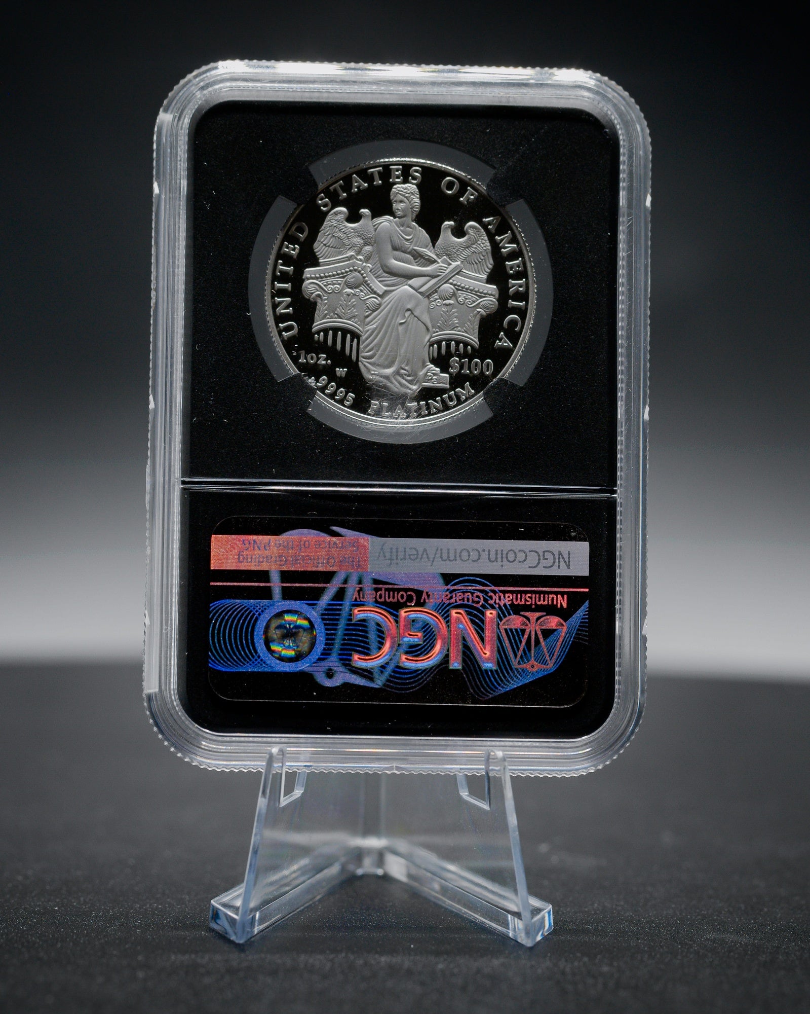 2006 Platinum American Eagle | NGC Modern Numismatic Masterpieces | Anna Escobedo Cabral Autographed PF70