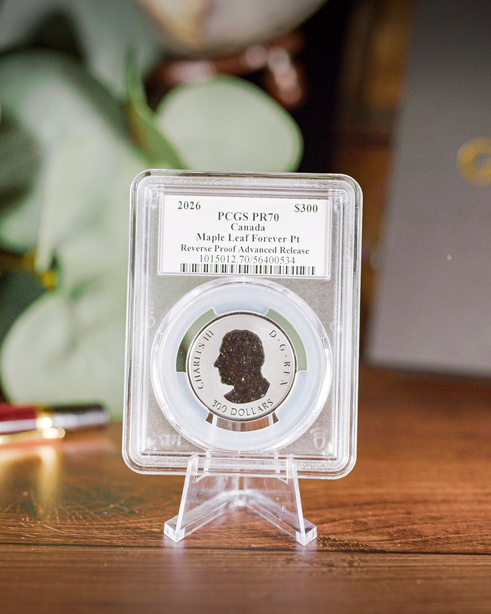 2026 Canada Maple Leaf Forever 1 oz Platinum Reverse Proof PCGS PR70 Advanced Release Steven Rosati Autographed