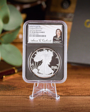 2026-P Silver Eagle Coin Congratulations Set | NGC PR70 Deep Cameo Advanced Release | Anna Cabral Autograph