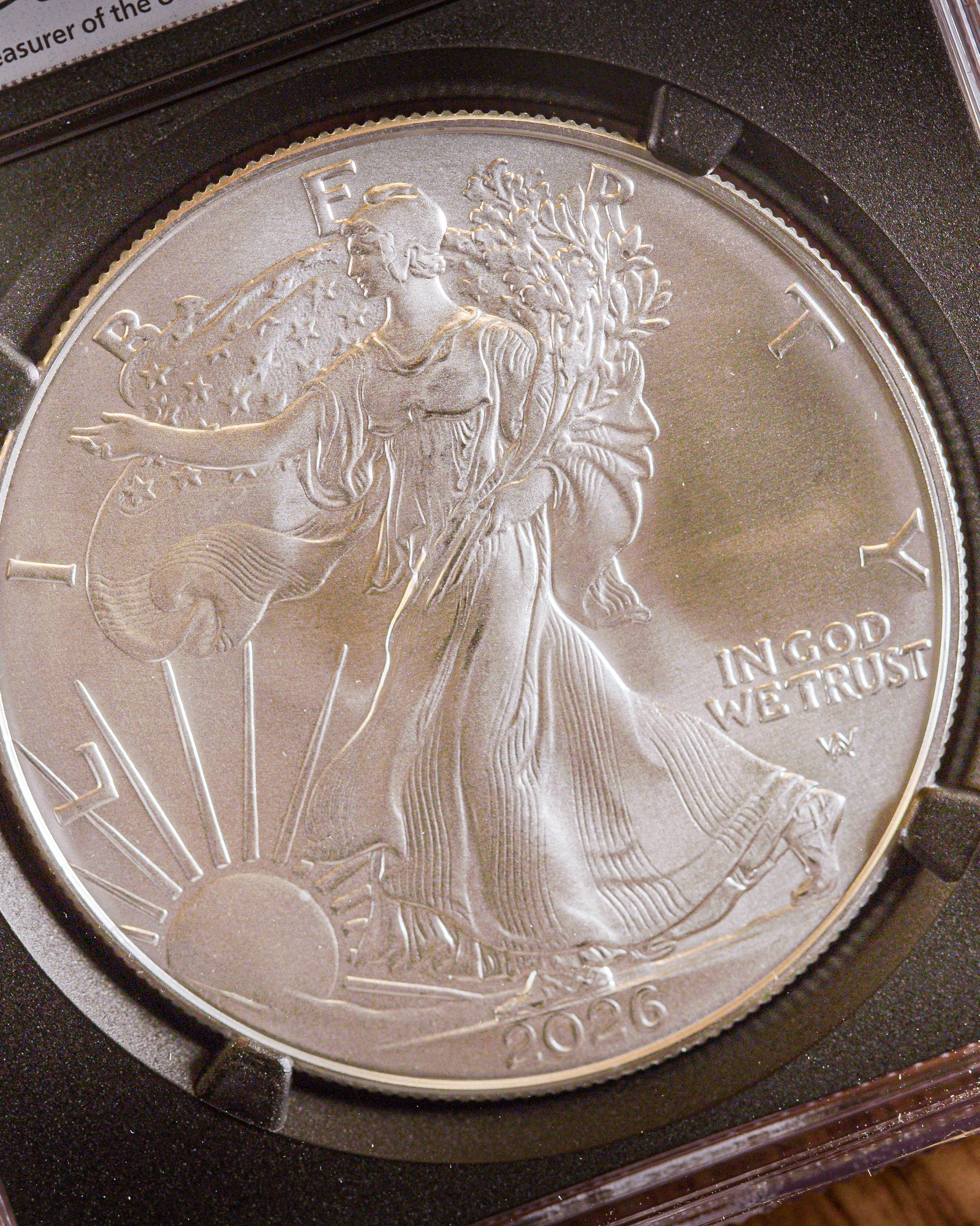 2026 1 oz American Silver Eagle | MS70 First Day of Issue | Anna Escobedo Cabral Autographed